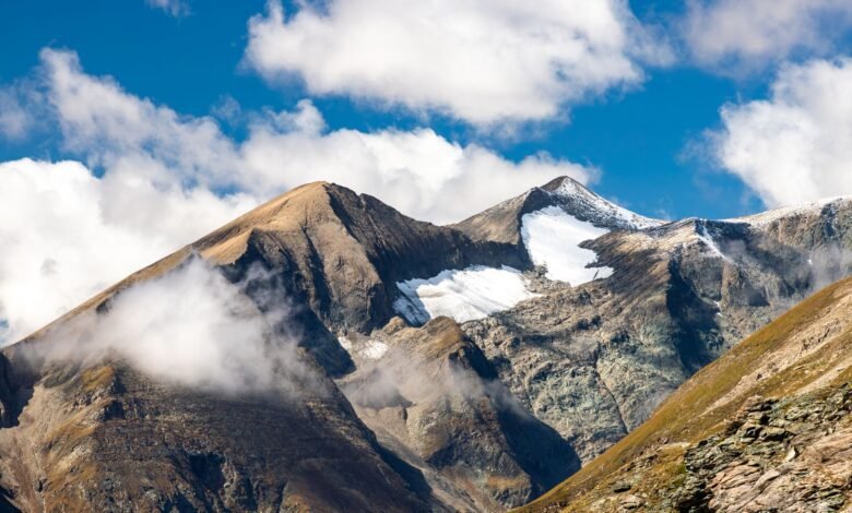 snow on mountain tops