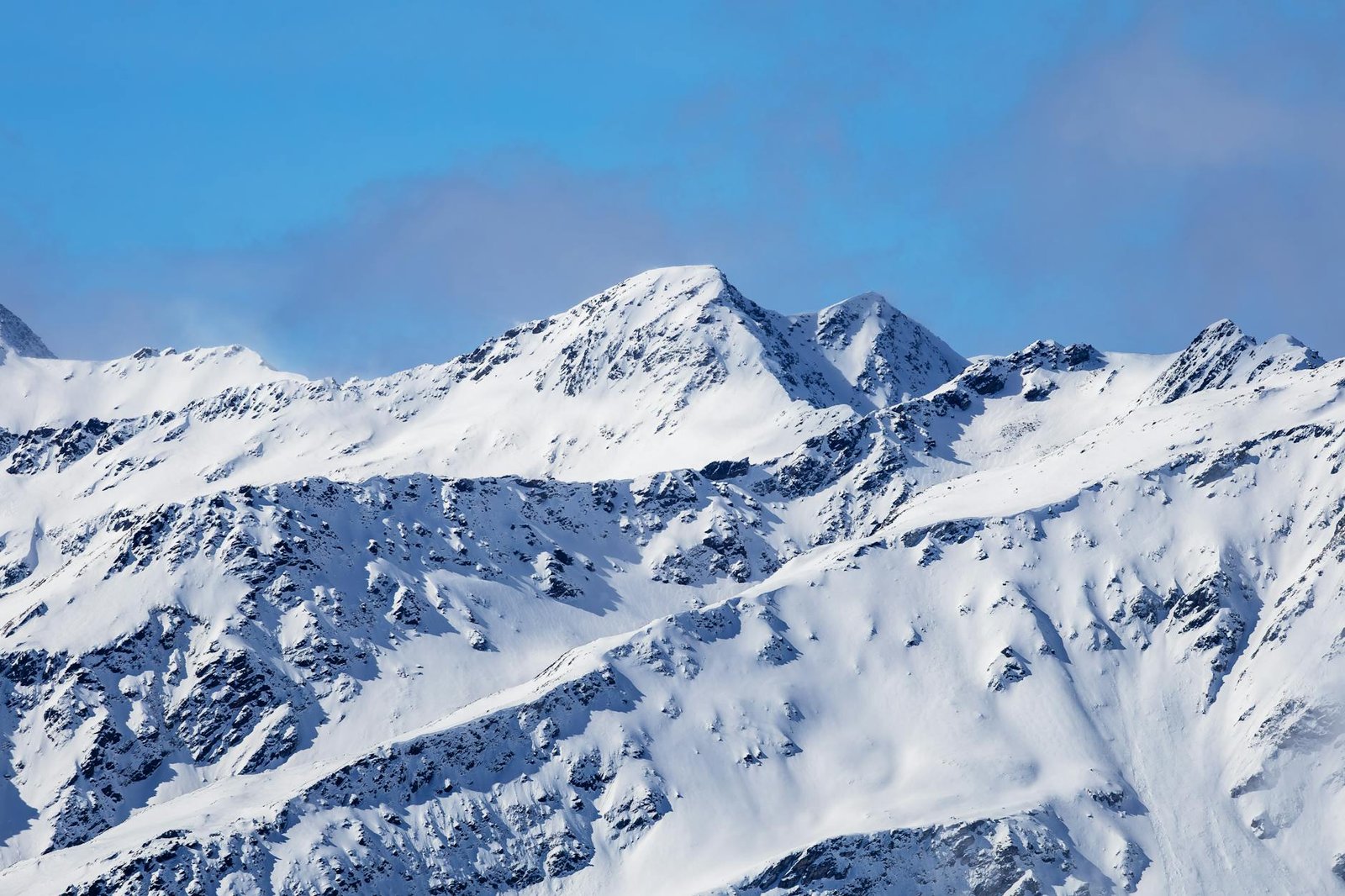 snow on mountain tops