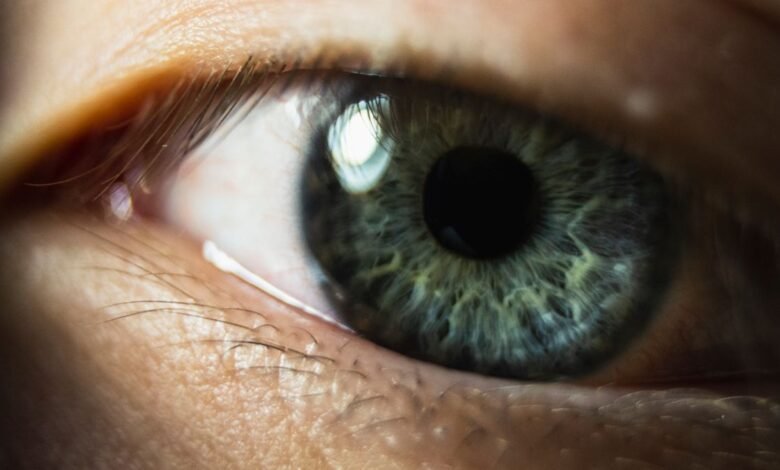 Close-up of a human eye, imagining a new human sense