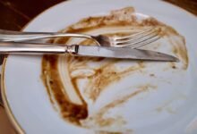 Empty plate after a meal, but still hungry after eating