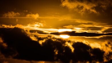 Sun breaking through dark clouds, like mood changes for no reason
