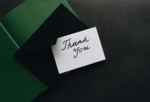 Handwritten thank you card, the simplest reply when accepting compliments