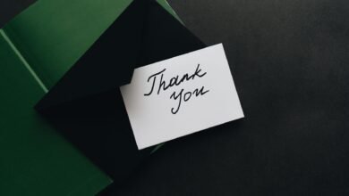 Handwritten thank you card, the simplest reply when accepting compliments