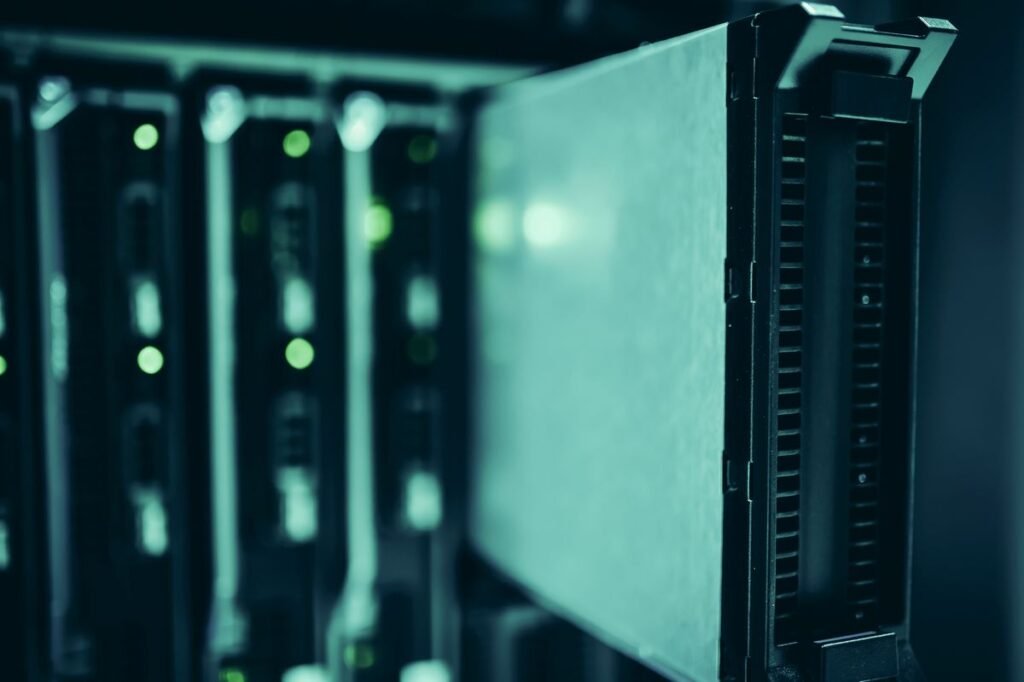 Server room where websites are hosted